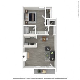 One bedroom, one bathroom  at Mediterranean Village Costa Mesa, Costa Mesa, 92626