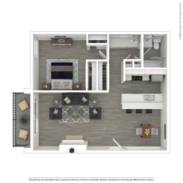 One bedroom, one bathroom  at Mediterranean Village Costa Mesa, Costa Mesa