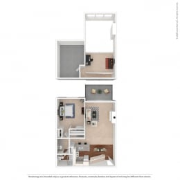 The Seagull + Loft – One Bedroom Plus Loft  at Mariners Village, California, 90292