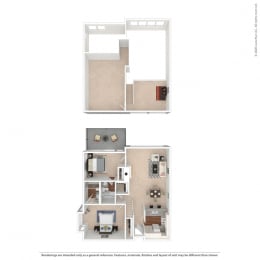 The Seahorse + Loft – Two Bedroom Plus Loft  at Mariners Village, California, 90292