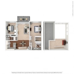 The Blue Dolphin – Two Bedroom Plus Loft  at Mariners Village, California