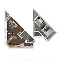 Panorama One Bedroom at Esprit Apartments, Marina del Rey, CA, 90292