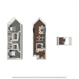 Waterfront Two Bedroom Penthouse  at Esprit Apartments, Marina del Rey, CA