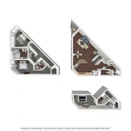 Panorama Three Bedroom at Esprit Apartments, Marina del Rey, California