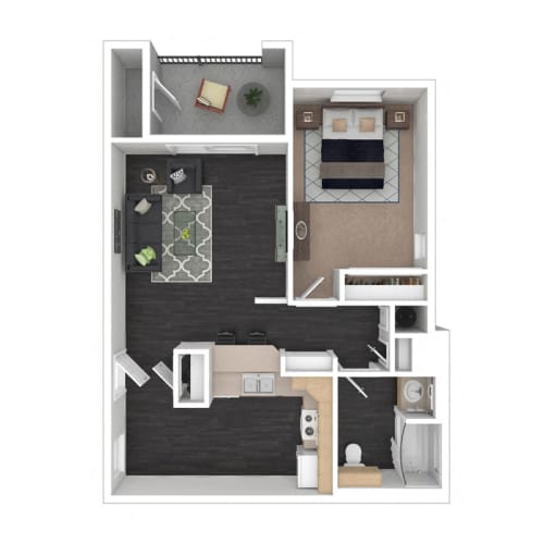 Floor Plan  One Bedroom