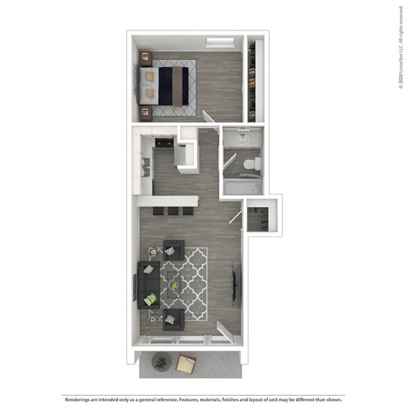 One bedroom, one bath  at Mediterranean Village Costa Mesa, Costa Mesa, 92626