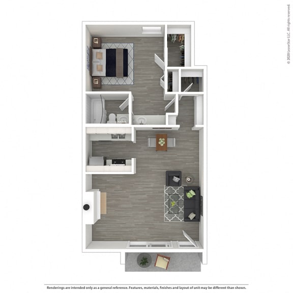 One bedroom, one bathroom  at Mediterranean Village Costa Mesa, Costa Mesa, 92626