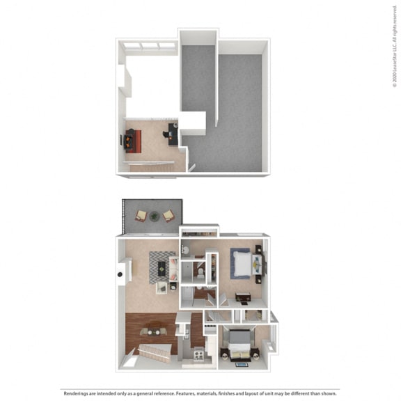 The Helm + Loft – Two Bedroom Plus Loft  at Mariners Village, California