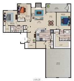 Three Bedroom Two Bath at Wind Dance, Texas, 75010