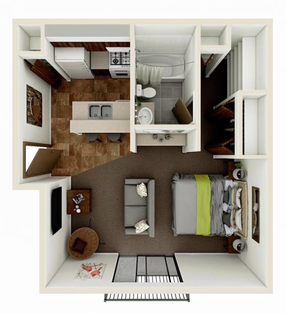 Floor Plan  studio apartment floor plan