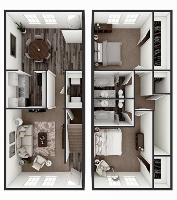 2 bedroom apartment floor plan