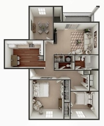 Floor Plan  apartments in Evansville IN for rent