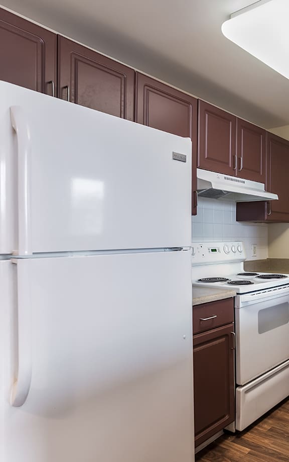 Kitchen at Jazz District Apartments and townhomes in KC