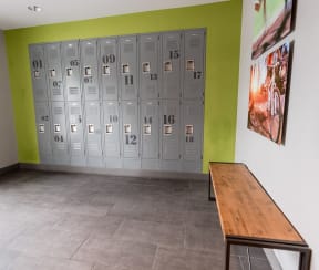 Kent Apartments - Vibe Apartments - Fitness Center Lockers