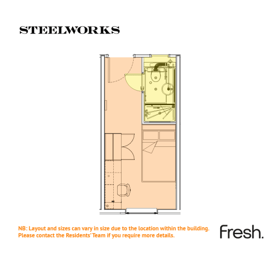 Floor Plan  Steelworks En Suite
