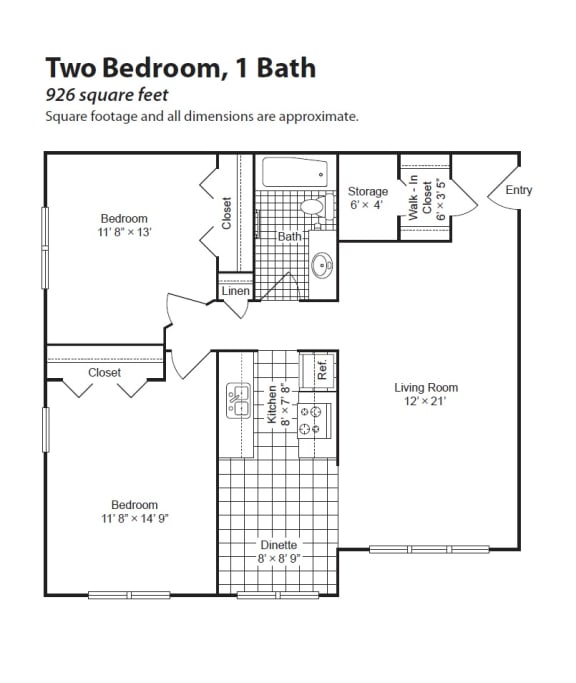 Brewster Place floorplan, St. Paul, Minnesota