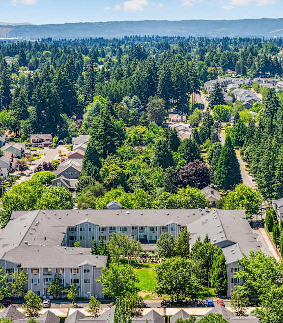 Building with a clock tower1 at Vancouver Pointe, Washington