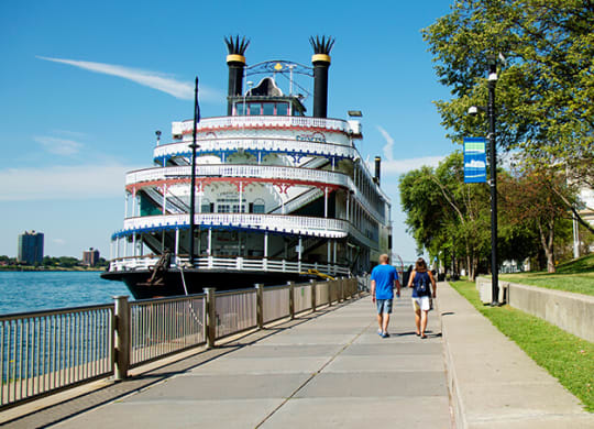 River side area at The Press/321, Detroit, MI