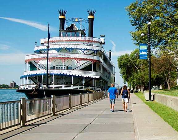 River side full view at The Assembly, Detroit, Michigan