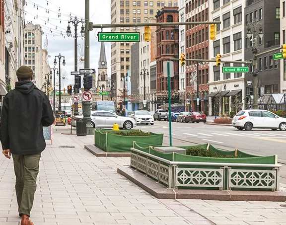 Street way at Fourteen56, Detroit, Michigan