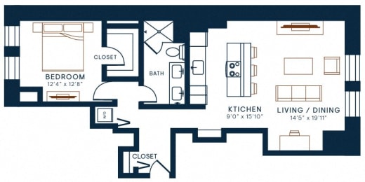 Belden Stratford | 1 Bedroom 1 Bath | 1104 Sq Ft  at The Belden Stratford, Chicago, IL