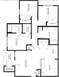  Floor Plan 3 Bedroom