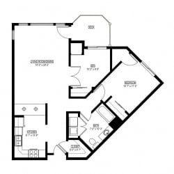 The Reed Floorplan at Waterstone Place, Minnetonka, MN, 55305