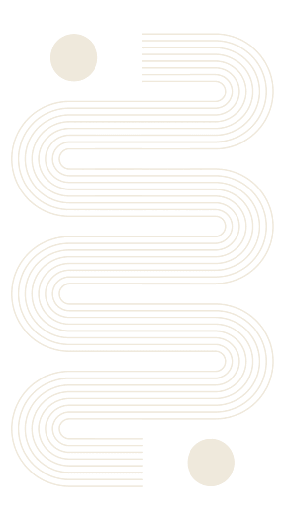 A graphic design with the letter 'S' created with lines and circles.