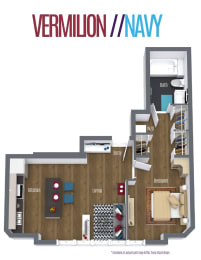 Vermilon Navy Floor Plan at Scott's View, Richmond, VA 23230