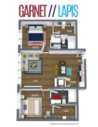 Garnet Lapis Floor Plan at Scott's View, Richmond, VA 23230