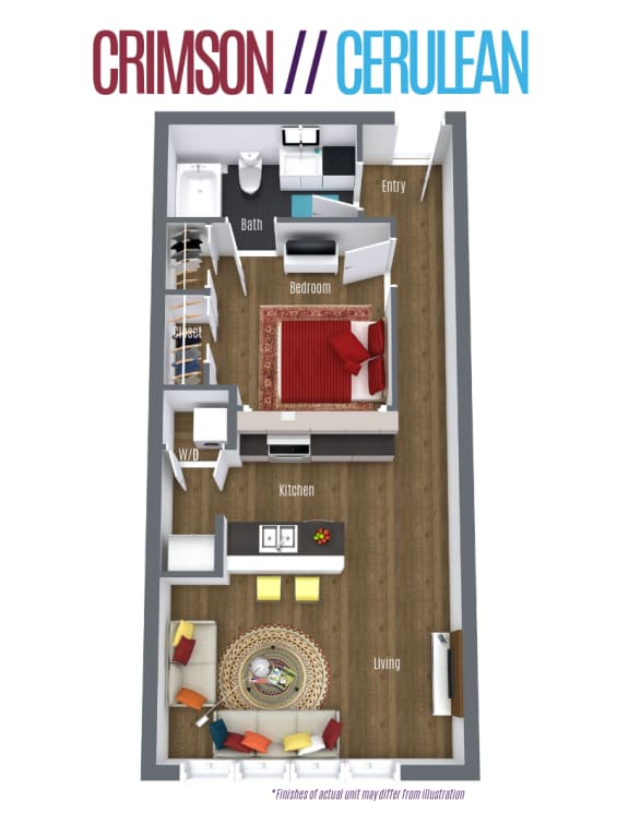 Crimson Cerulean Floor Plan at Scott's View, Richmond, VA 23230