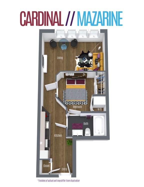 Cardinal Mazarine Floor Plan at Scott's View, Richmond, VA 23230