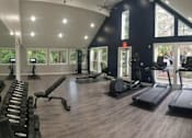 Thumbnail 6 of 24 - a gym with a lot of equipment and windows