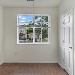 Walking paths with benches at The Townhomes at Pine Drive, Parker