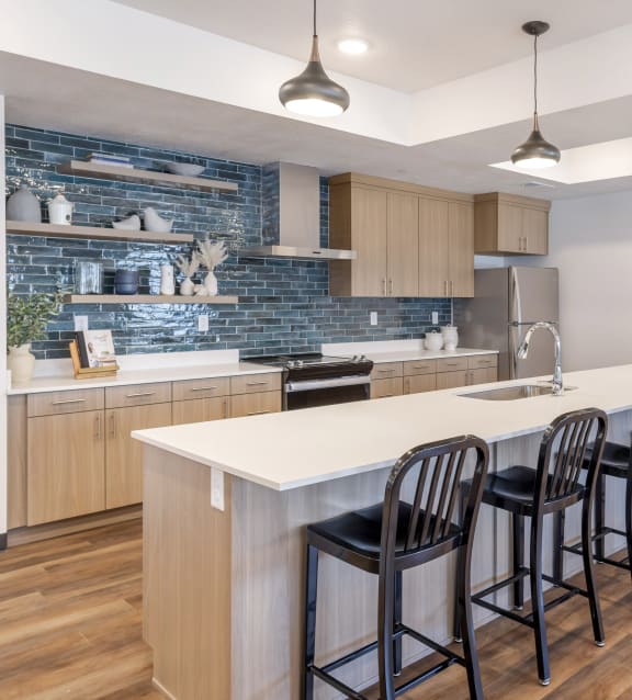 Kitchen in Clubhouse at Retreat at Homestead