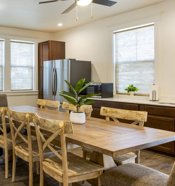 Kitchen in Clubhouse at Falls at Riverwoods