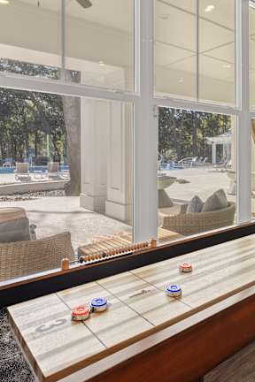 Shiny Billiard Table in Clubhouse at Park Circle Village Apartments, South Carolina
