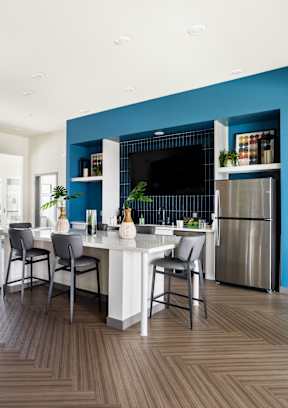 Demonstration Kitchen at Lakeland Senior Apartments in Santa Fe Springs CA
