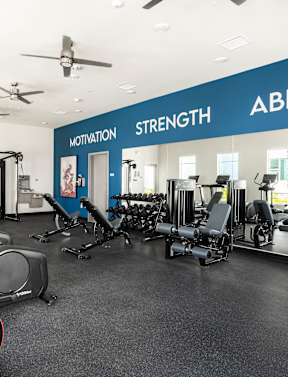 Senior Apartments with a Fitness Center at Lakeland Senior Apartments in Santa Fe Springs CA