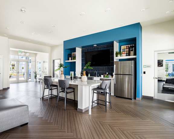Clubhouse at Lakeland Senior Apartments in Santa Fe Springs CA