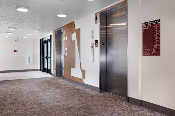 Elevators at Solhavn Apartments, American Fork, UT