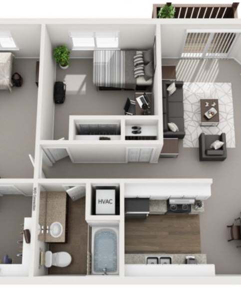 Campbell Reserve Studio Floorplan Joplin MO
