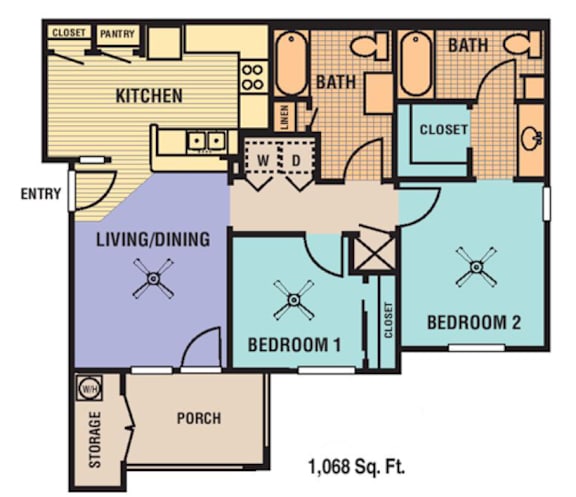 Floor Plan  Floor Plan - Two Bedroom