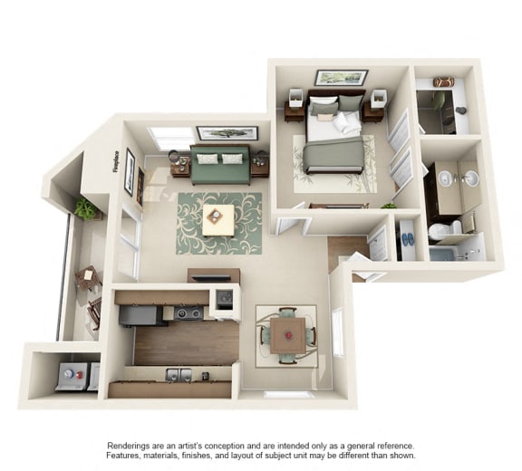 A2_A2R floor plan in south austin apartments near I35