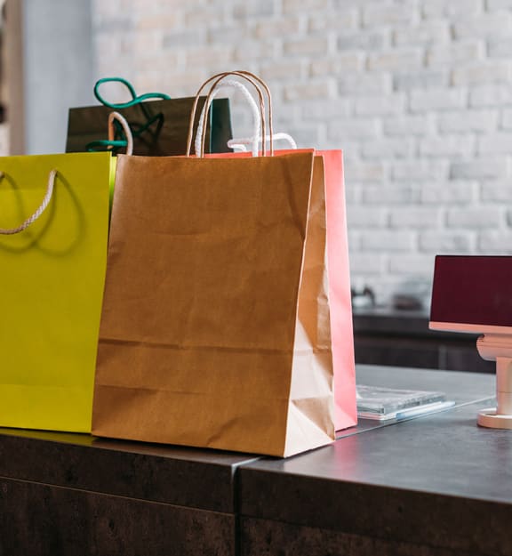 Shopping bag stock image