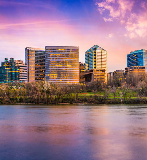 Rosslyn area - Neighborhood stock photo