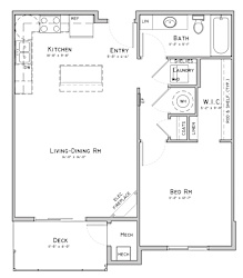 Unit B1-1 bedroom apartment at 360 at Jordan West best new apartments West Des Moines IA 50266