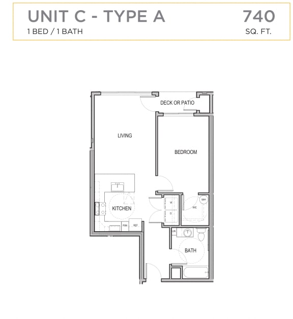 Ascend Maple Valley Apartments Unit C Floor Plan Ascend Maple Valley Apartments Unit C Floor Plan