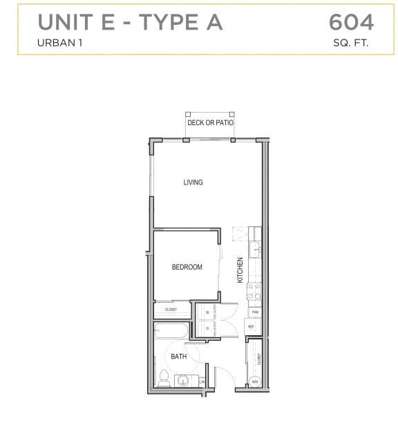 Ascend Maple Valley Apartments Unit E Floor Plan Ascend Maple Valley Apartments Unit E Floor Plan