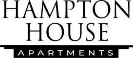 a sign that says hampton house apartments